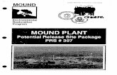 MOUND PLANT - Energy · 303 Warehouse 14 !AKA Pad 14l G ... DOE 1992c "Mound Plant Underground Storage Tank ... Styron and Meyer 1981"Potabla Water Standards Project: Final Report
