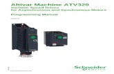 Altivar Machine ATV320 - Schneider ElectricINPUTS / OUTPUTS CFG] ... REFERENCE MEMORIZING ... Use only electrically insulated tools.