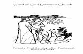 Word of God Lutheran Churchr.b5z.net/i/u/10221987/f/2106 Sunday Worship Bulletins... ·  · 2018-04-04Word of God Lutheran Church -PM ... * Great Thanksgiving ... Christine Bell