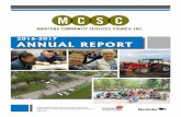 2016-2017 ANNUAL REPORT - MBCSC.ca Report 2017 high quality(1).pdf · ANNUAL REPORT ABOUT MCSC VISION ... Dave has served on MCSC for 7 years and leaves as our Past Chairperson. ...