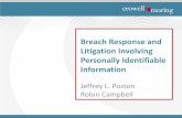 Breach Response and Litigation Involving Personally ... Response and Litigation Involving Personally Identifiable Information ... –Credit Card Companies ... DEFENSE CONTRACTOR HACKING