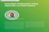 Immediate Implantation Using Alpha-Bio Tec’s NeO Implantalphabioendpoint.azureedge.net/media/4412/case-3-p-45.pdf · Alpha-Bio Tec’s NeO Implant ... What are the rules to follow