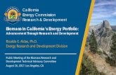 California Energy Commission Research & Development ·  · 2017-09-21Public Meeting of the Biomass Research and ... Bubbling Fluidized Bed 15% . Circulating Fluidized Bed 15% . ...