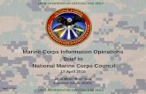 Marine Corps Information Operations Brief to … Corps Information Operations Brief to National Marine Corps ... Radio. Repeater Mosque Internet ... Provides deployed IO mission planners