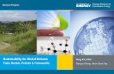 Sustainability for Global Biofuels - Wilson Center CI Wilson... · Energy Efficiency & Renewable Energy eere.energy.gov 1 ... Sustainability for Global Biofuels Tools, Models, ...