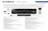 AV Receiver RX-A3050 E OC EI€¢ Virtual Presence Speaker function for CINEMA DSP HD3 surround without Front presence speakers • Virtual CINEMA FRONT provides virtual surround sound