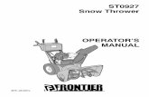ST0927 Snow Thrower - John Deeremanuals.deere.com/cceomview/MTF051057L_19/Output/MTF051057L.pdfThe snow thrower is designed and intended for removal of snow, and should not be used