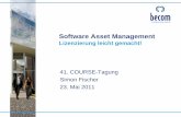 Software Asset Management - Lattwein GmbH€¦ ·  · 2011-05-31IBM PVU Lizenzmodell ... VMware ESX 2 Virtualisierung/Konsolidierung 13 VMware ESX 1 IBM WebSphere IBM ... Containers/Zones,
