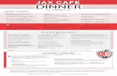 JAX Cafe Menujaxcafe.com/files/menu/dinner1117.pdf · pierogi, featured pierogi, Polish sausage links with sauerkraut & pickled beets Ho˜ Platte˝ 75 Grilled tenderloin tips artichoke