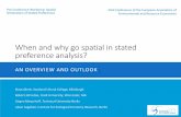 When and why go spatial in stated preference analysis? · When and why go spatial in stated preference analysis? ... Sagebiel 12 Distance decay – lessons II ... from geostatistics