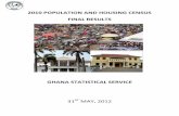 GHANA STATISTICAL SERVICE€¦ · TEMA METROPOLIS 402,637 193,334 209,303 DANGBE WEST 122,836 58,806 64,030 DANGBE ... GHANA STATISTICAL SERVICE 2010 Population and Housing Census
