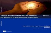 Toward an Innovation Policy for Pakistan 86242 - World … · innovation can play in improving productivity and ... 5 Egils Milbergs and Nicholas Vonortas propose a set of metrics