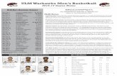 ULM Warhaks Mens Basketball Warhaks Mens Basketball 2016-17 Game Notes ULM Men ’s BasketBaLL schedULe Mon, Nov 7 Louisiana College (Exh.) W, 103-68 Fri, Nov 11 ULM NotesCentenary