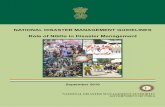 National Disaster Management Guidelines - …indiagovernance.gov.in/files/NDMA_NGO_Guidelines.pdfNational Disaster Management Guidelines: Role of NGOs in Disaster Management has been