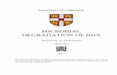 MICROBIAL DEGRADATION OF RDX - seth-smith.org.uk · MICROBIAL DEGRADATION OF RDX Helena M. B. Seth-Smith ... RDX royal demolition explosive, ... 2.3.1 Preparation of genomic and plasmid
