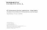 Communication Skills - Trinity College · challenging and educative activity in itself, ... Acting and Speaking NQF Level 1 NQF ... Introduction to Communication Skills Trinity Guildhall