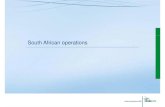 South African operations - Vodacom · South African operations ... GSM/GPRS EDGE 3G Sout h GPRS EDGE UMTS African oper a ♦Covers 98% of the SA population ♦Data throughput of up