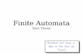 Finite Automata - Stanford Universityweb.stanford.edu/class/archive/cs/cs103/cs103.1142/...Finite Automata NFAs and DFAs are finite automata; there can only be finitely many states