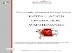 INSTALLATION OPERATION MAINTENANCE - leader … · Electrically operated deluge valve is a weir-type hydraulic ... sprinkler system, preventing ... valve in the discharge side - Open