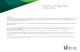 Unitec Research Output Types Evidence Guide - …unitec.roms.intuto.com/.../ResearchOutputTypeEvidenceGuide2017.pdfResearch Output Types Evidence required ... Solo Documentary photographs
