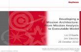 Developing a Mission Architecture: From Mission … interested in developing a refined system concept for an Affordable Weapon System (AWS) as a ship- and/or air-launched material