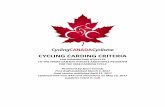 CYCLING CARDING CRITERIA - Cycling Canada Cyclisme · cycling carding criteria for nominating athletes to the sport canada athlete assistance program for the 2018 carding cycle reviewed