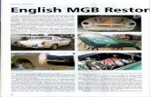 MGB Restore ... brakes, electrical and overall parts removal for sand blast cleaning, painting and dismantling The body painting, interior trim