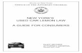 NEW YORKS USED CAR LEMON LAW A GUIDE FOR …newyorklemonlaw.org/used_arbitration_form.pdfstate of new york office of the attorney general new yorks used car lemon law a guide for consumers