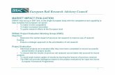 European Rail Research Advisory Council Rail Research Advisory Council 1 MARKET IMPACT EVALUATION ERRAC was set up in 2001 and is the single European body with the competence and capability