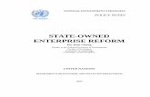 STATE-OWNED ENTERPRISE REFORM - United Nations · strategies: macroeconomic and growth policies, trade policy, ... social policy and state-owned enterprise reform. ... Public investment