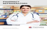 PHARMACY REFRIGERATORS - thermoline.com.au · pharmacies, medical centres, ... This independent device will turn off the refrigeration system should the control fail in the cooling