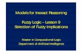 Fuzzy Logic Lesson 9 (Selection of Fuzzy Implications).ppt ...dia.fi.upm.es/~mgremesal/MIR/slides/Lesson 9 (Selection of Fuzzy... · – This does not happen in fuzzy logic. Classical