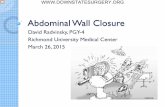 Abdominal Wall Closure - SUNY Downstate Medical Center€¦ ·  · 2015-03-26What is the optimal technique for primary abdominal wall closure to ... 對d to regain domain but necessitate