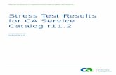 Stress Test Results for CA Service Catalog r11 Test Results for CA Service Catalog r11.2 ... Borland SilkPerformer was used to create and run scripts to exercise the functionality