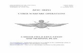 AFSC 1B4X1 - Public Intelligence · career field education and training plan . cyber warfare operations . afsc 1b4x1 . table of contents . part i