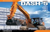 UTILITY-CLASS EXCAVATORS DASH-5 - Hitachi … water contractors, basement diggers, and for work in urban areas. This “right-size” earthmover offers more reach, digging depth, lift