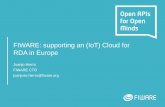 FIWARE: supporting an (IoT) Cloud for RDA in Europe Dat… · FIWARE: supporting an (IoT) Cloud for ... FIWARE NGSI is capable to deal with the wide variety of IoT protocols today