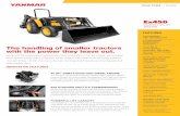 for A PreMiuM exPerience · for A PreMiuM exPerience. lx series coMPAct utilitY trActors Lx410 Lx450 ... Cadet Yanmar Model CL400 loader will meet this weight-distribution requirement.