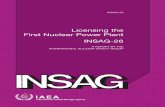 Licensing the First Nuclear Power Plant INSAG-26 · The information is presented in guides, reports on the status of technology and advances, and ... LICENSING THE FIRST NUCLEAR POWER