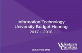 Information Technology University Budget Hearing - …€¢ 1.0 FTE Apps developer ... Both Banner 8 and several Oracle modules announced end-of-life from their ... - Banner XE is