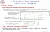 2.29 Numerical Fluid Mechanics Lecture 12 Slides€¦ ·  · 2017-12-282.29 Numerical Fluid Mechanics PFJL Lecture 12, 1 ... b a u x Dt §·w ¨¸ ... –For the numerical sol.: