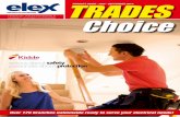 PRODUCT GUIDE · JULY - SEPTEMBER 2017 TRADES · 1 HOME OF THE ELEX BRAND & MARKET LEADING SUPPLIERS TRADESPRODUCT GUIDE · JULY - SEPTEMBER 2017 Choice Over 170 branches nationwide