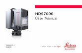 HDS7000 User Manual - Leica Geosystems - HDShds.leica-geosystems.com/downloads123/hds/general/HDS7000/manu… · HDS7000 a) USB plug b) User Manual c) HDS7000 HDS7000_002 d) Glass