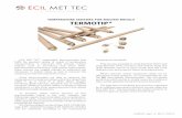 TEMPERATURE SENSORS FOR MOLTEN METALS … MET TEC* expendable thermocouples that fullfil the greatest variety of needs of temperature measurements in industries that process molten