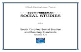 South Carolina Social Studies and Reading Standards correlation demonstrates how Scott Foresman Social Studies meets the South Carolina Social Studies and Reading Standards by citing