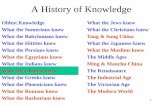 A History of Knowledge - Piero Scaruffi's knowledge base · A History of Knowledge Oldest Knowledge ... –Charles Hucker: “China’s Imperial Past” ... Yellow River (Huang He)