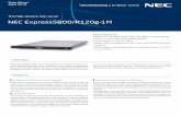 NEC Express5800/R120g-1M · NEC Express5800/R120g-1M The high-density rack server Data Sheet April 2016 Overview The Express5800/R120g-1M, a high-density dual-socket 1U rack server,