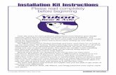 Installation Kit Instructions - Pirate4x4.Com - The largest … Gear Rin… ·  · 2003-06-14Installation Kit Instructions Please read completely before beginning. Over the years