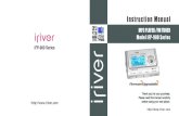iFP-900 Eng 040629 - iriver.com User Manual.pdf · Getting Started Welcome Welcome to iriver Website Thank your for your iriver purchase. The iFP-900 comes complete with a long list