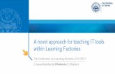 A novel approach for teaching IT tools within Learning ... novel approach for teaching IT tools within Learning Factories 7th Conference on Learning Factories, ... Emco Turn 105 Milling